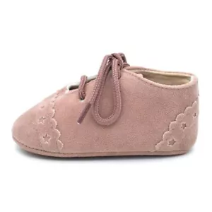Vintage Baby Girl Shoes Non-Slip Soft Sole First Walkers Lace-Up Infant(492) - Picture 1 of 12