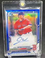 2021 Bowman Chrome 1st Prospect -Blue Mojo Refractor Auto Josh Winckowski /150
