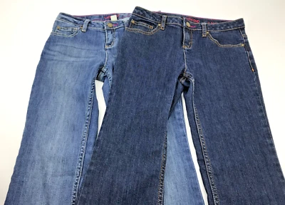 Lands End Girls Jeans Lot Bootcut Size 12 - Image 1 of 4