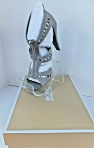 Michael Kors Berkley Platform Leather Sandals, Size 9.5 M, Color Pearl Grey NWT - Picture 1 of 8