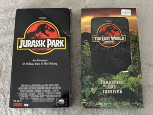 Jurrasic Park VHS Lot Of 2 Jurassic Park And Jurassic Park The Lost World Tested - Picture 1 of 5