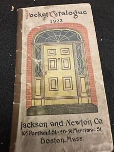 Antique 1923 Jackson and Newton Pocket Catalog -Windows, Doors, & Other Material - Picture 1 of 10