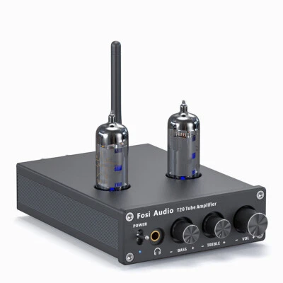 Fosi Audio T20 Tube Amplifier Bluetooth Headphone Amp Digital Stereo Receiver - Image 1 of 4