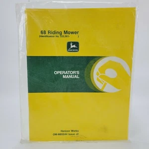 OEM John Deere Owner Operator's Manual 68 Riding Mower OM-M85544 Issue J2 - Picture 1 of 4
