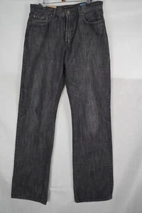 Gap 1969 Jeans Mens 31 x 36 Baggy Loose Fit Wide Straight Black Wash Denim Long - Picture 1 of 14