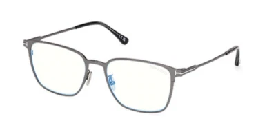 Gafas para hombre Tom Ford FT6055-D-B 012 brillantes oscuras cuadradas bloque azul Foto 1 de 4