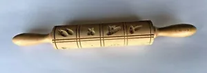1 geprägtes geätztes Holz Nudelholz Gebäck Teig Roller Backutensil Küche - Bild 1 von 2