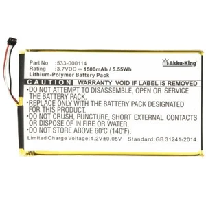 Akku kompatibel mit Logitech Illuminated Keyboard K810, K811 533-000114 1500mAh - Bild 1 von 2