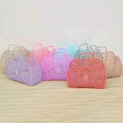 Bolsa de Gran Capacidad Playa Vacaciones Portátil Bolsa de Baño Plástico Reutilizable Cesta de Baño Foto 1 de 4