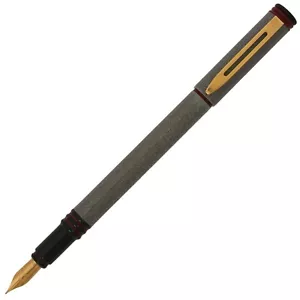 Pluma Estilográfica Waterman Forum Gris Rojo F-nueva en Caja Años 80 - Imagen 1 de 2