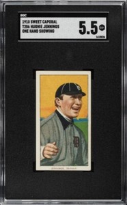 1910 T206 Hughie Jennings One Hand Showing | SGC 5.5 EX+ | *HOF* | Sweet Caporal