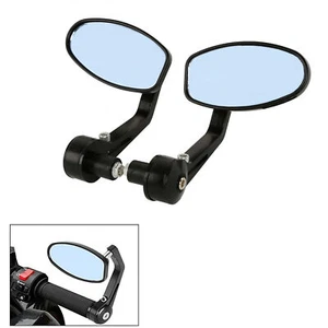 Universal Motorcycle 7/8" 22MM Handle Bar End Side Rearview Mirrors For Honda - Picture 1 of 15