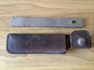 Vintage Schrade Old Timer Honesteel Knife Sharpener with Sheath - Picture 1 of 15