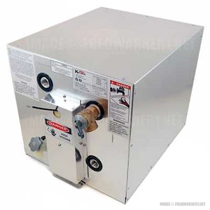 Kuuma 11812 Calentador de agua marino 6 Gal Intercambio de calor trasero + 120V Aluminio - Imagen 1 de 4