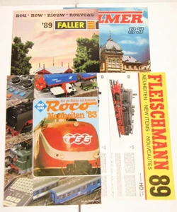 Fleischmann + Roco + Faller + folletos de novedades Vollmer 1983 + 1989 - EXCELENTE - Imagen 1 de 1