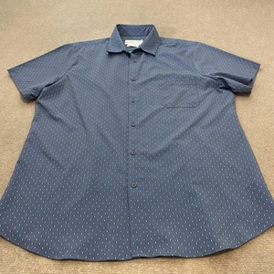 Mizzen+Main Leeward Shirt Mens 2XL Short Sleeve Trim Fit Performance Polka Dots - Picture 1 of 8