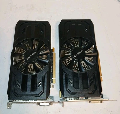 X2 Saphire R7 360 2G GDDR5 PCI-E HDMI DVI (TESTED GOOD) 299-2E258-130SA - Image 1 of 4
