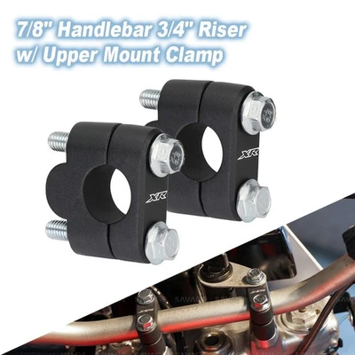 Elevador de manillar de 7/8" de 3/4" con soporte de abrazadera de montaje superior para Honda XR150L/190L/200R Foto 1 de 4