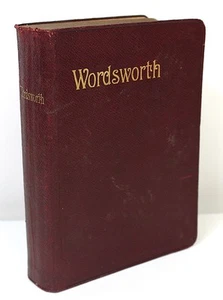 1914 Poetical Works of William Wordsworth poetry Leather Bound Gold Decoration - Foto 1 di 6