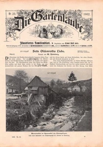Mulino ad acqua Agnetenthal Monti dei Giganti - 1902 - copertina storica ~ 21 x 30 cm - Foto 1 di 1