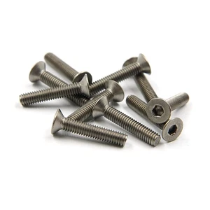 MTTR Racing Titanium GR2 3x16mm Flat Head Hex Socket Screws 10 pcs #TFH050316 - Picture 1 of 2