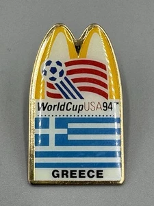 USA 1994 World Cup McDonald's GREECE Lapel Pin Vintage - Picture 1 of 4