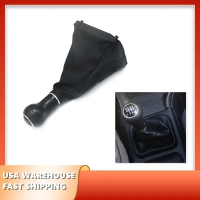 5 Speed Gear Shift Knob With Boot Manual For VW Volkswagen Jetta 2002-2012 - Image 1 of 4