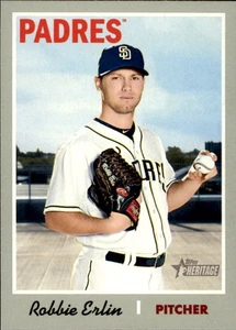 2019 Topps Heritage #329 Robbie Erlin San Diego Padres - Picture 1 of 2