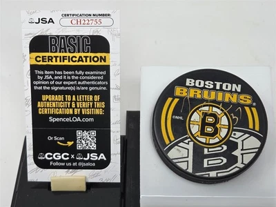 Disco BRUINS firmado por Patrice Bergeron certificado de autenticidad JSA Foto 1 de 2