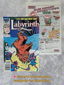 Quiosco Laberinto #2 (1986) adaptación cinematográfica de Marvel David Bowie en estado bastante bueno/casi nuevo - Imagen 1 de 4