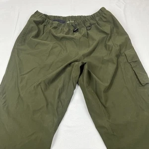 Field & Stream Nylon Lined Travel Pants XL Green Ankle Zip Repel Wind Rain - Picture 1 of 10