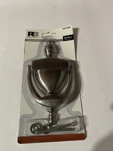 Llamador de puerta con acabado de níquel satinado RELIABILT 6-5/16" X 3 1/8" nuevo - Imagen 1 de 6