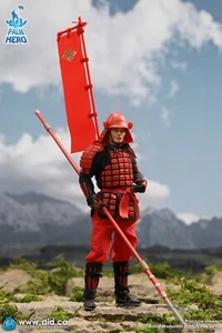 Escala 1/12 6 pulgadas Dragon Dreams DID Japonés Samurai Sengoku Soldado Rojo - Imagen 1 de 8