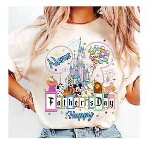 Disney Castle Mickey & Friends Happy Father's Day Unisex Adult Kid Tee 82083 - Picture 1 of 10