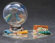 ANTICA PALLA DI VETRO CON LA NEVE - SFERA SOUVENIR - VIRGO LAURETANA - SNOWGLOBE