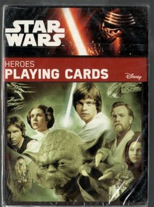 Star Wars Heroes Deck Playing Cards Disney Cartamundi Episode 1-6 Characters New