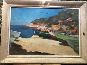 tableau bateaux dans les calanques de marseille - Imagen 1 de 5