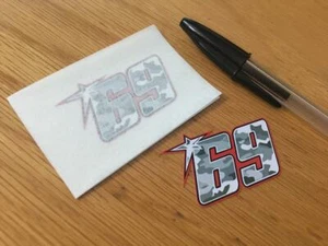 Nicky Hayden Race Número 69 (par muy pequeño) - VENDEDOR DEL REINO UNIDO - Imagen 1 de 1