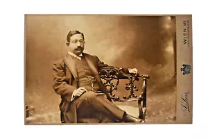 Antique Parsi Gentleman Portrait A Lurz Vienna Bombay Dubash Family Photograph - Picture 1 of 8