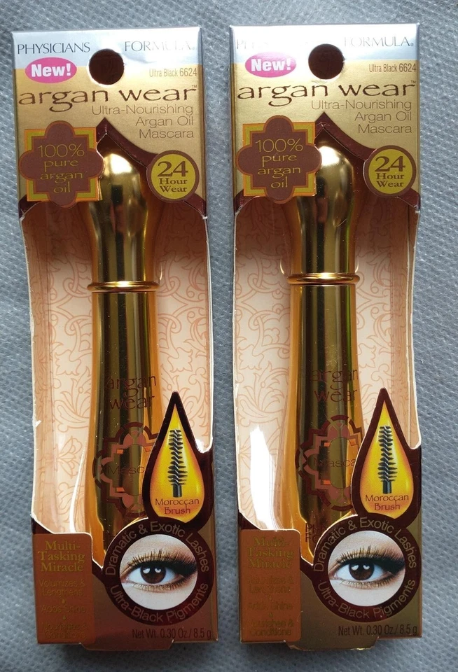 Aj394 Physicians Formula Argan Wear Oil Mascara 6624 Ultra Black