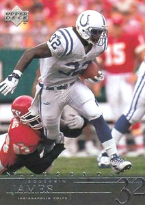 2001 Upper Deck Legends #34 Edgerrin James Indianapolis Colts HOF