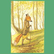 POSTCARD - The Tale of Mr. Tod - Walks In Woods Beatrix Potter Book Illustration