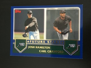 JOSH HAMILTON & CARL CRAWFORD 2003 TOPPS FS BASEBALL CARD #325 - TAMPA BAY RAYS