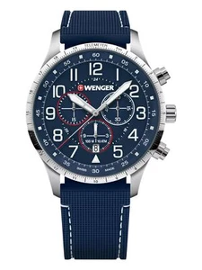 Wenger Swiss Army Men's 01.1543.117 Attitude Chrono Blue Dial Watch 44 mm $330 - Picture 1 of 6
