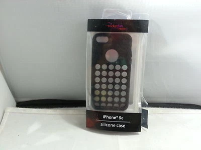 Funda blanda móvil Rocketfish para Apple iPhone 5C negra RF-A5CS2B perforada Foto 1 de 2