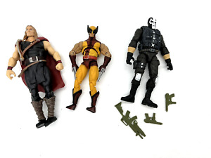 3¾" Marvel 3 Figure Lot Thor Odinson Wolverine Secret Wars Crossbones #10 Comic