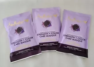 Shea Moisture Purple Rice Water Strength & Color Care Masque 2oz Lot of 3 - Picture 1 of 2