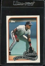 1989 TOPPS TIFFANY #189 KEVIN MITCHELL SAN FRANCISCO GIANTS 