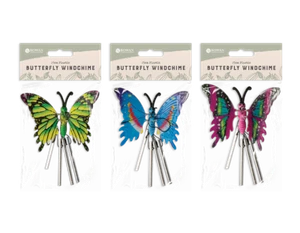 Hanging Butterfly Windchimes Fluttering Wings Gardens Windows Patios Borders - Picture 1 of 1