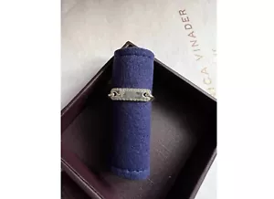 Monica vinader Sterling Silver Havana Adjustable Friendship diamond ring NEW❤️🌸 - Picture 1 of 4